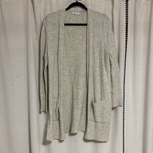 Madewell Light Gray Open Cardigan